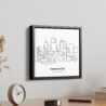 Mini Kansas City Canvas Print - Side View