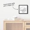 Mini Milwaukee Canvas Print - One Line Drawing