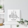 Mini New York Canvas Print - On Shelf