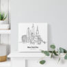 Mini New York Canvas Print - On Shelf