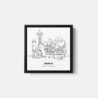 Mini Seattle Canvas Print - Main