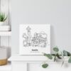 Mini Seattle Canvas Print - On Shelf