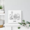 Mini Seattle Canvas Print - On Shelf