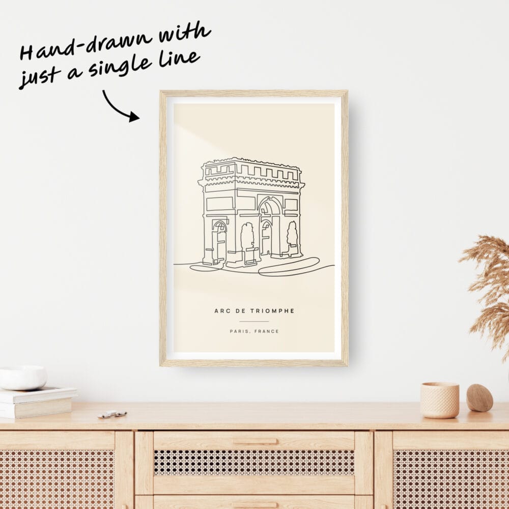 Arc De Triomphe One Line Drawing Arc De Triomphe One Line Drawing