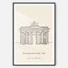 Berlin Brandenburger Tor Art Print - Main - Black Frame