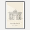 Berlin Brandenburger Tor Art Print - Main - Black Frame