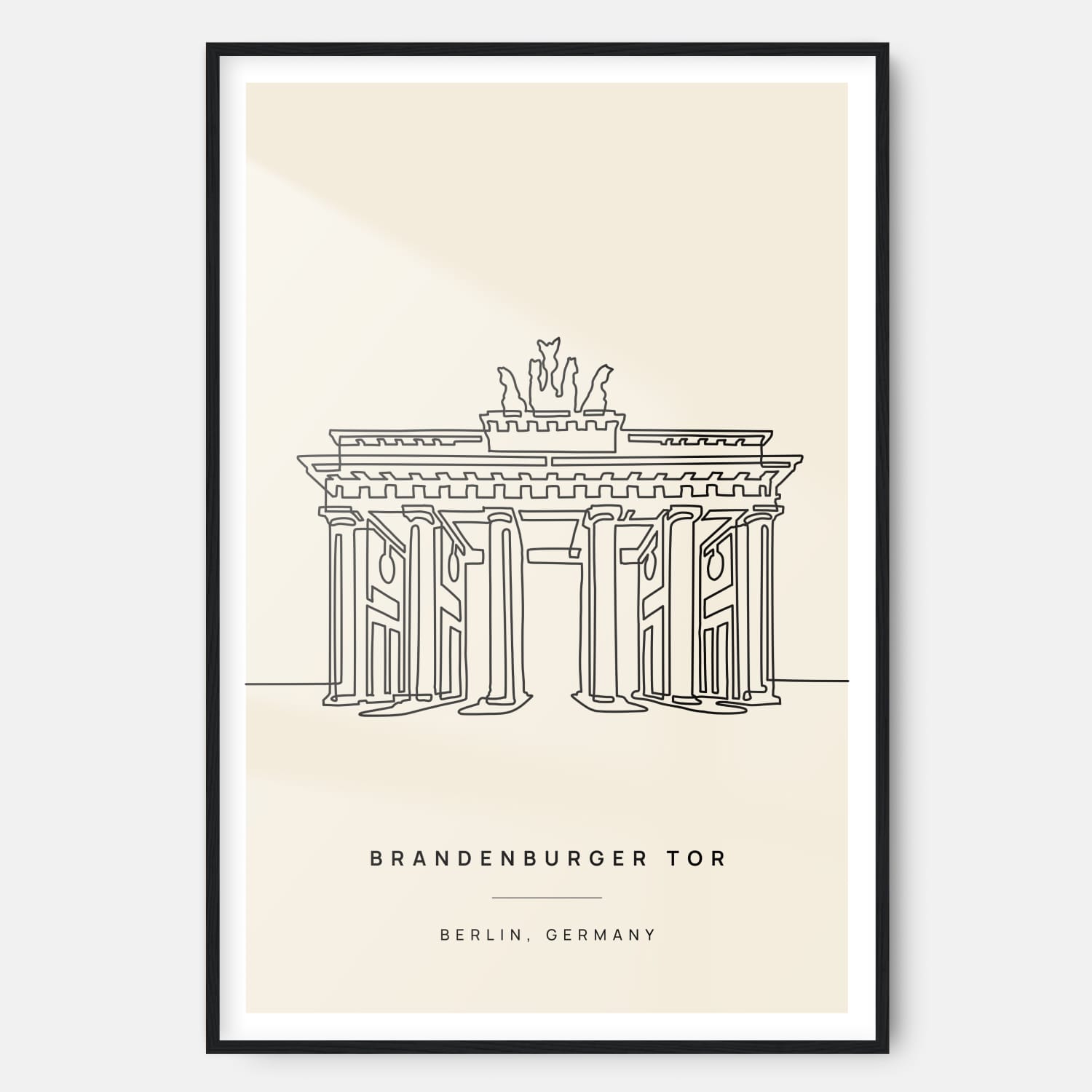 Berlin Brandenburger Tor Landmark Art Print