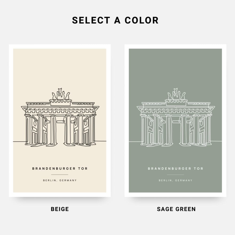 Brandenburger Tor Art Print - Colors Brandenburger Tor Art Print - Colors
