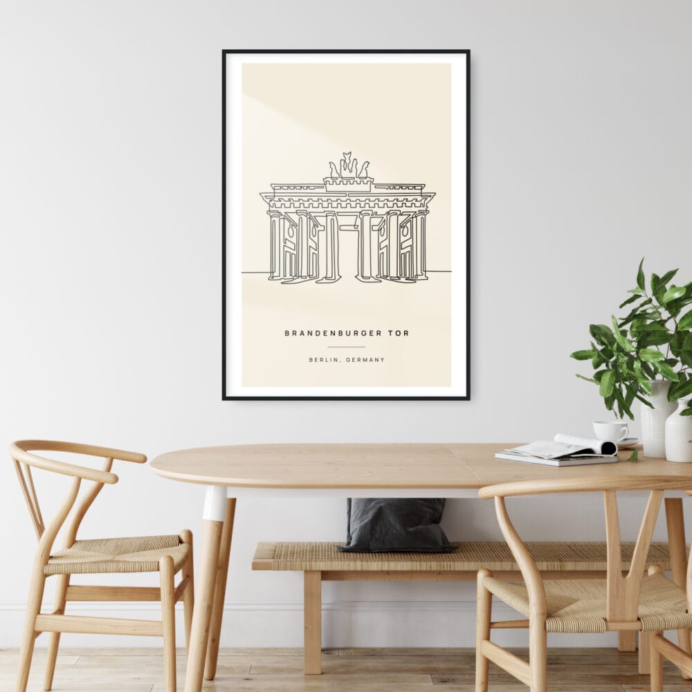 Brandenburger Tor Landmark Art Print - Kitchen Wall Art Brandenburger Tor Landmark Art Print - Kitchen Wall Art