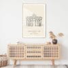 Brandenburger Tor Landmark Art Print - Shelf