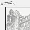 Chicago Theater One line art