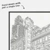 Chicago Theater One line art
