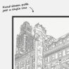 Chicago Theater One line art