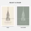 Chrysler Building Landmark Art Print - Colors