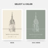 Empire State Building Landmark Art Print - Colors