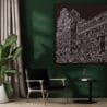 Framed Chicago Theater Canvas Print - Living Chair - Dark