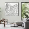Framed Chicago Theater Canvas Print - Living Room