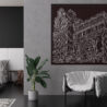 Framed Chicago Theater Canvas Print - Lounge Chair