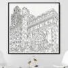 Framed Chicago Theater Canvas Print - Main - Light