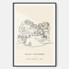 Mount Rushmore Landmark Art Print - Main - Black Frame