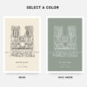 Notre Dame Landmark Art Print - Colors