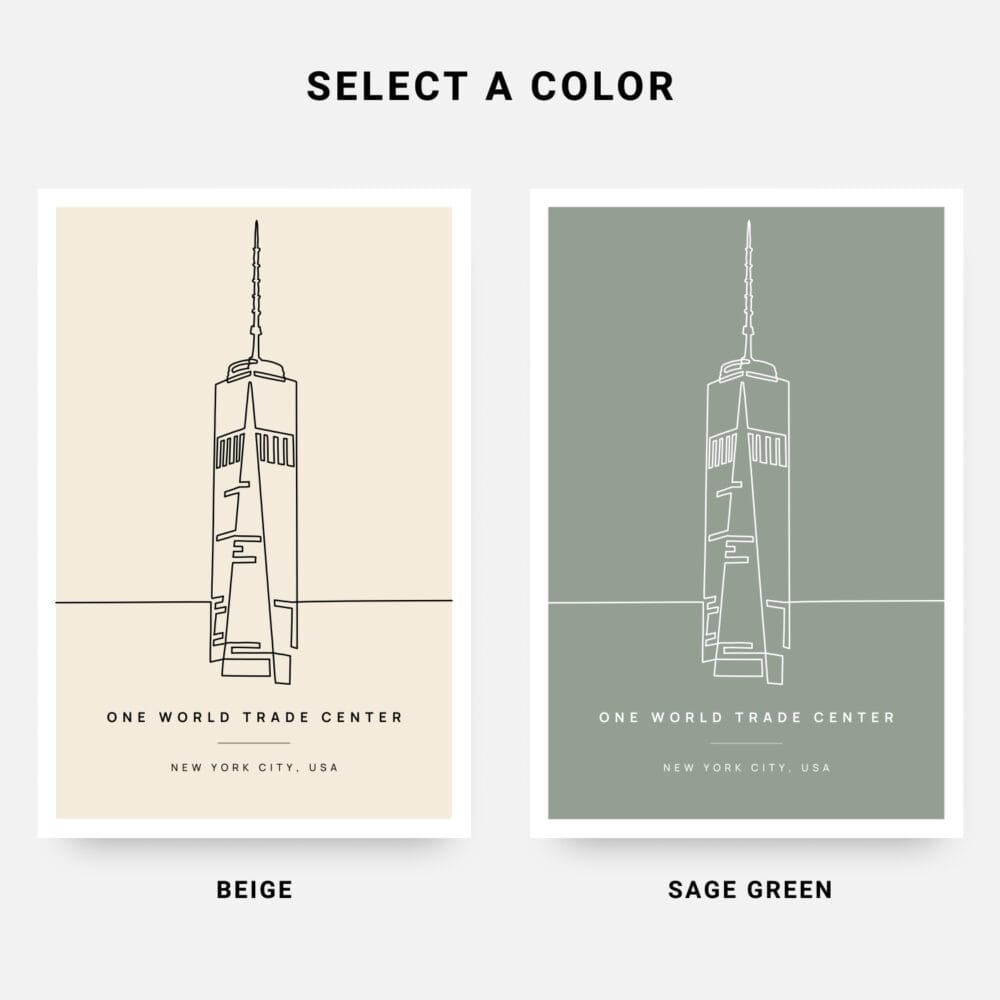 One World Trade Center Art Print - Colors One World Trade Center Art Print - Colors