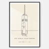 One World Trade Center Art Print - Main - Black Frame