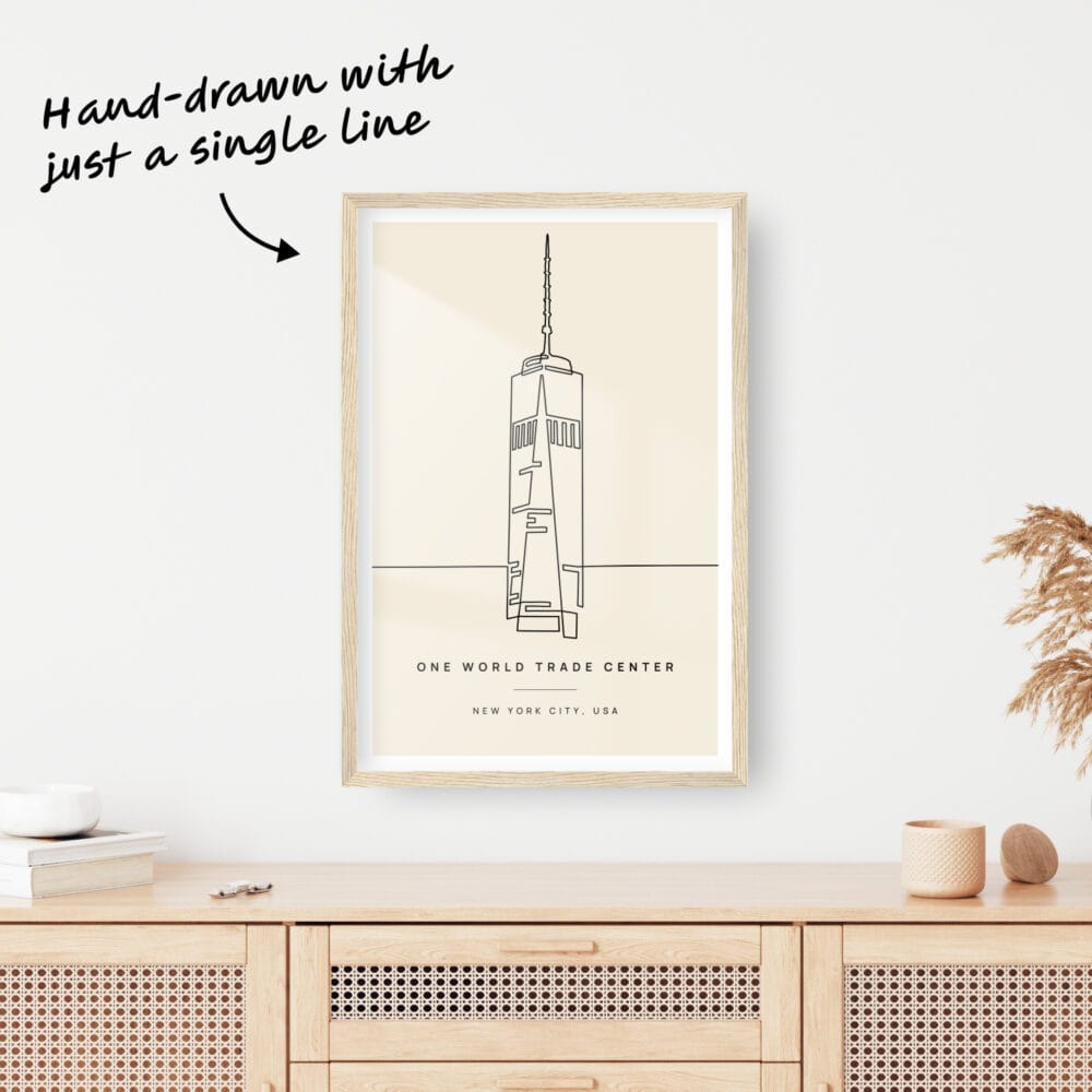 One World Trade Center One Line Drawing One World Trade Center One Line Drawing