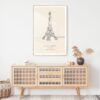 Paris Eiffel Tower Landmark Art Print - Shelf
