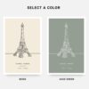 Paris Eiffel Tower Landmark - Colors
