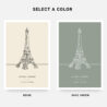 Paris Eiffel Tower Landmark - Colors