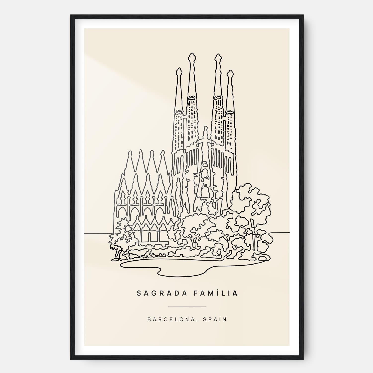 Barcelona Sagrada Família Landmark Art Print