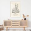 Sagrada Família Landmark Art Print - Shelf