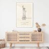 Statue of Liberty Landmark Art Print - Shelf