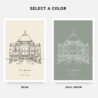 Taj Mahal Landmark Art Print - Colors