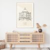 Taj Mahal Landmark Art Print - Shelf