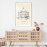 Taj Mahal Landmark Art Print - Shelf