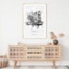 Amsterdam Canal District Art Print - Shelf - Portrait