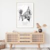 Amsterdam Grachtengordel Art Print - Shelf - Portrait