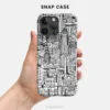 Buffalo NY LIne Art Phone Case - Snap Case - Holding in Hand