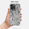 Buffalo NY LIne Art Phone Case - Snap Case - Holding in Hand