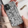 Buffalo NY LIne Art Phone Case - Tough Case - Holding in Hand