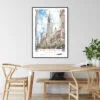 Chrysler Building Watercolor Art Print - Kitchen Wall Art - Portrait
