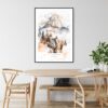 El Capitan Yosemite Watercolor Art Print - Kitchen Wall Art - Portrait