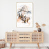 El Capitan Yosemite Watercolor Art Print - Shelf - Portrait