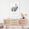 Empire State Building Line Drawing Art Print - Shelf - Portrait