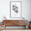 Framed Bangkok Thailand Tuk tuk Wall Art Home Decor - Portrait - Dark
