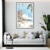 Framed Maui Hawaii Watercolor Wall Art - Living Room - Portrait
