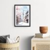 Framed Tokyo Skytree Watercolor Wall Art - Hallway - Portrait