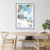 Hawaii Watercolor Art Print - Kitchen Wall Art - Portrait